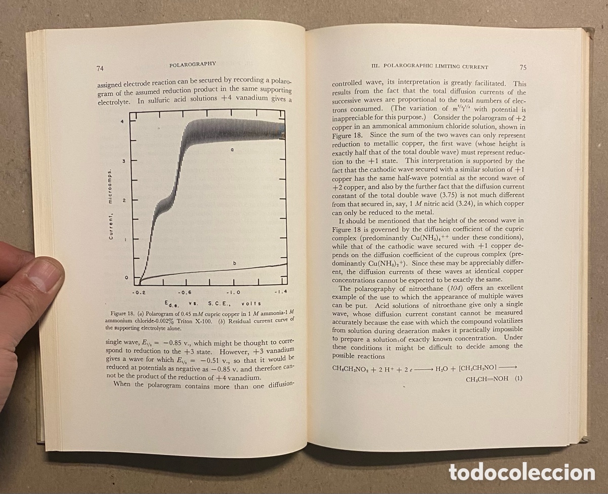 Libros de segunda mano: POLAROGRAPHIC TECHNIQUES. LOUIS MEITES. INTERSCIENCE PUBLISHERS 1955. - Foto 4