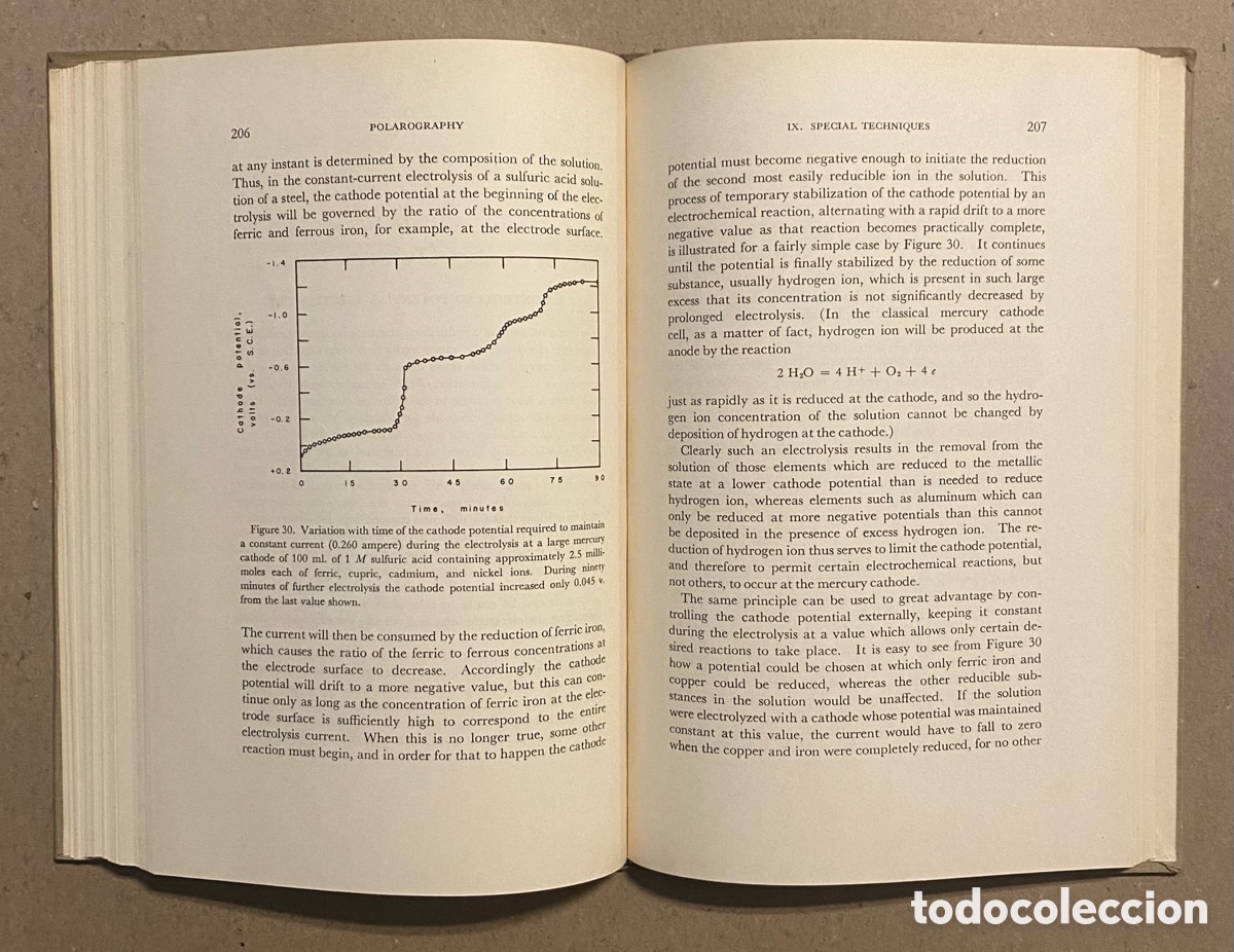 Libros de segunda mano: POLAROGRAPHIC TECHNIQUES. LOUIS MEITES. INTERSCIENCE PUBLISHERS 1955. - Foto 6