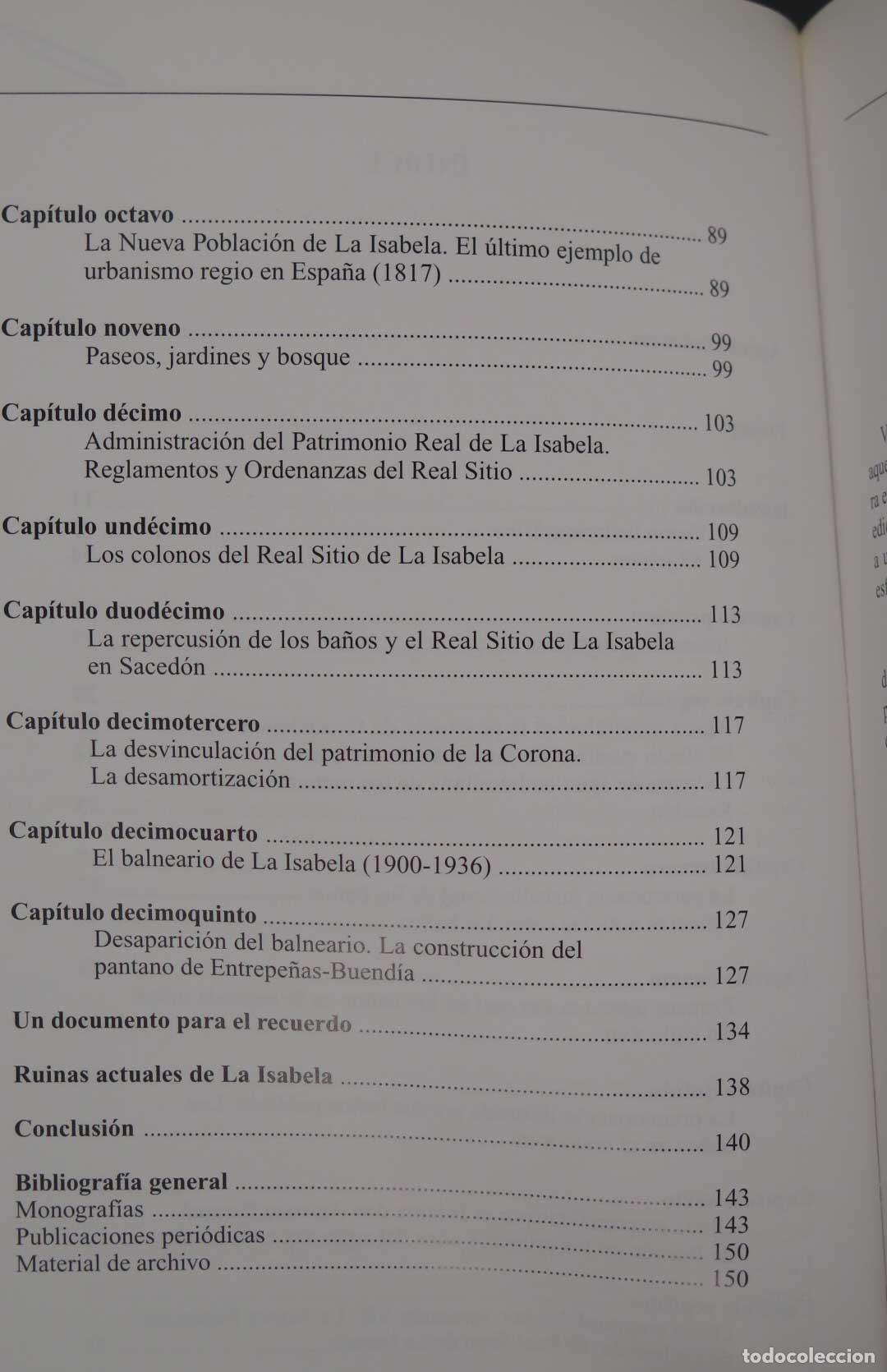 Libros de segunda mano: EL REAL SITIO DE LA ISABELA Y BA&Ntilde;OS DE SACEDON. GARCIA LOPEZ - Foto 3