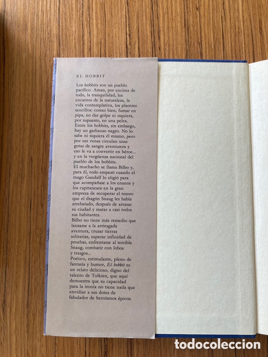 Libros de segunda mano: EL HOBBIT de J.R.R. TOLKIEN. Barcelona 1991. - Foto 3