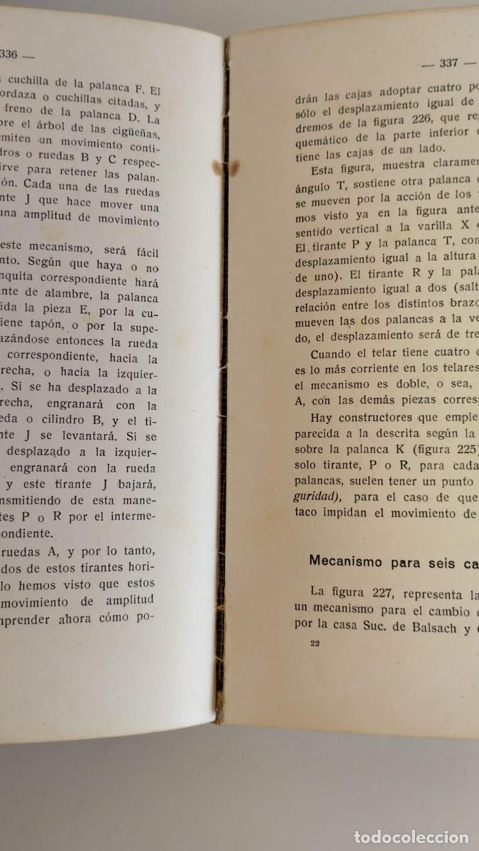 Libros de segunda mano: Tisaje mec&aacute;nico. Daniel Blanxart. 1949 - Foto 4