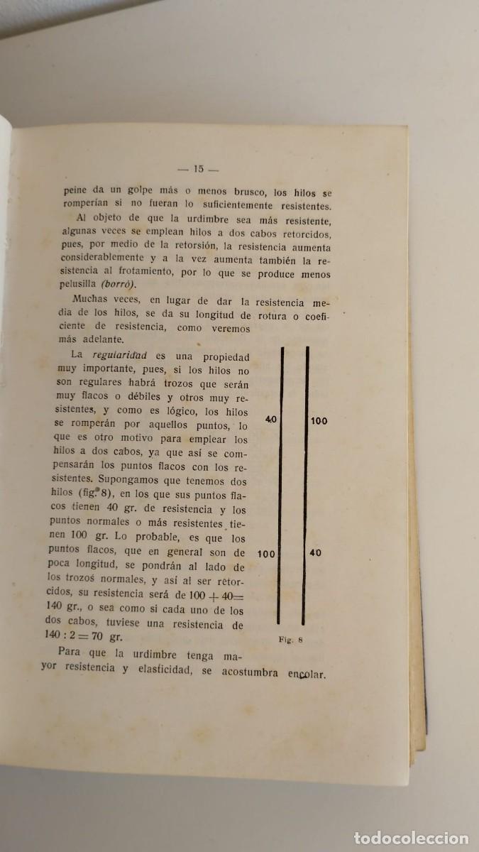 Libros de segunda mano: Tisaje mec&aacute;nico. Daniel Blanxart. 1949 - Foto 6
