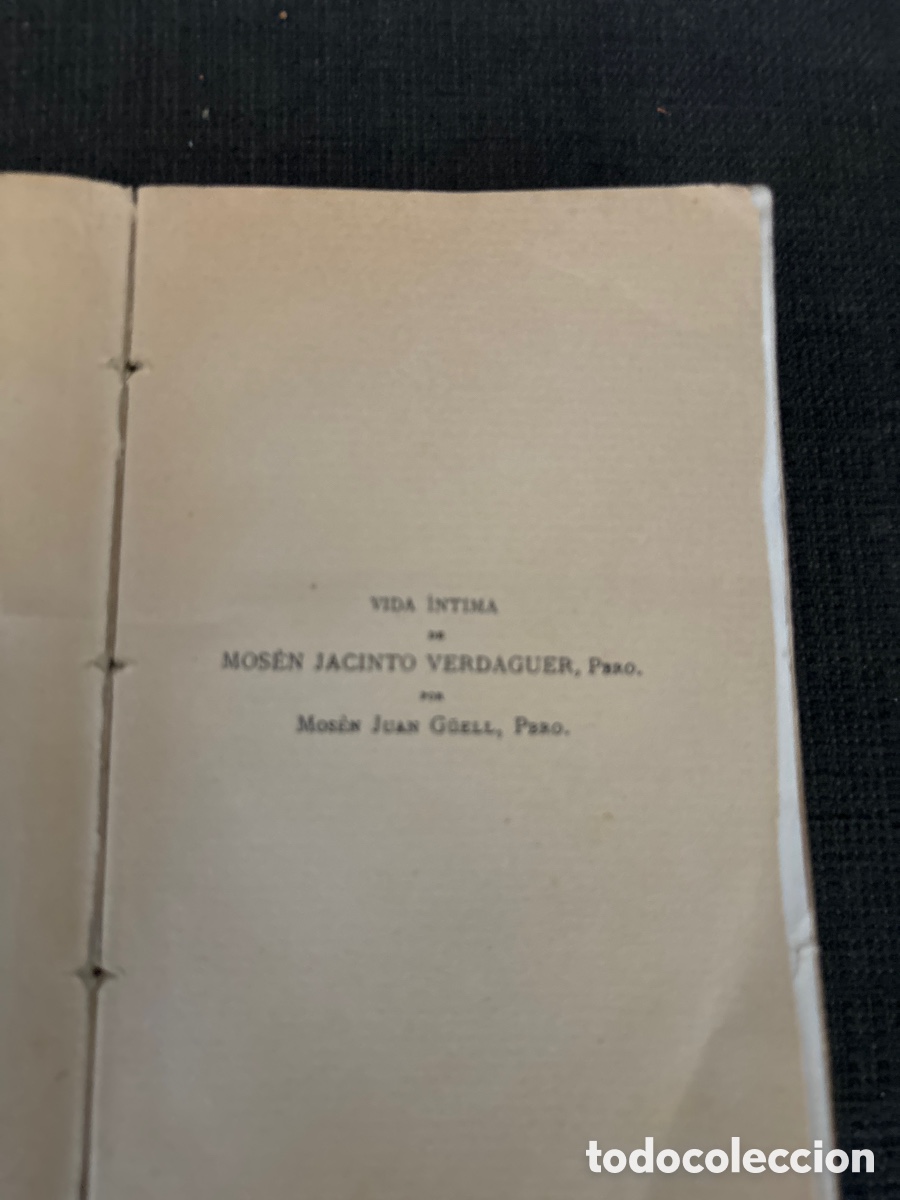 Libros de segunda mano: Libro vida &iacute;ntima de Jacinto Verdaguer - Foto 3