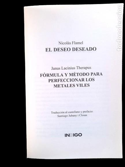 Libros de segunda mano: El Deseo Deseado. Nicolas Flamel - Foto 3