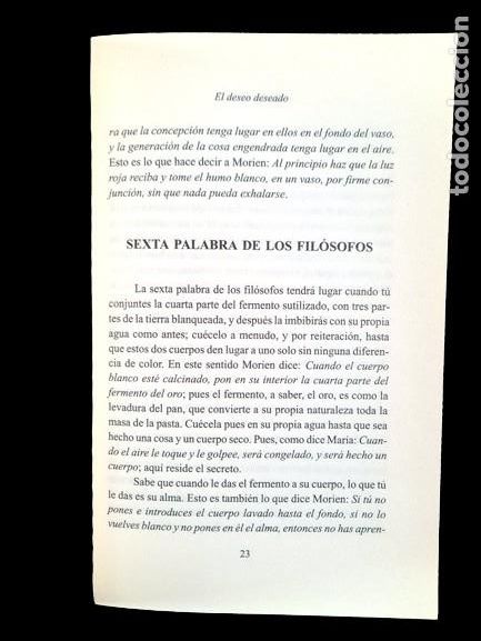 Libros de segunda mano: El Deseo Deseado. Nicolas Flamel - Foto 5