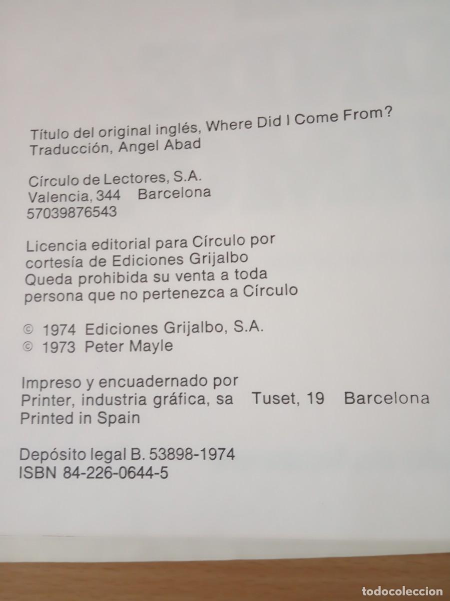 Libros de segunda mano: LIBRO EDUCATIVO &iquest; DE DONDE VENIMOS?-AUTOR:PETER MAYLE - Foto 5
