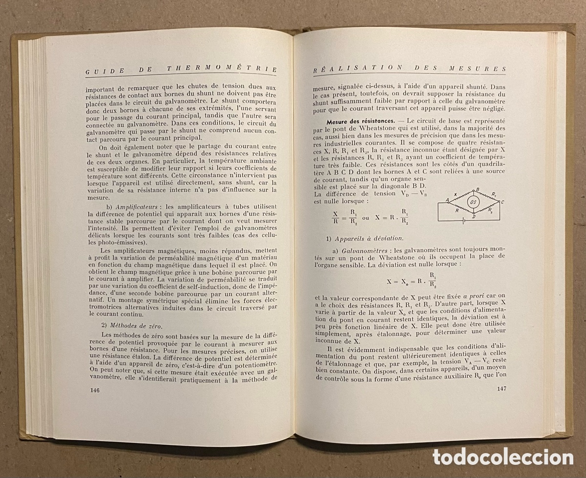 Libros de segunda mano: GUIDE DE THERMOM&Eacute;TRIE. CLAUDE GOUX. EDITIONS EYROLLES 1959. - Foto 5
