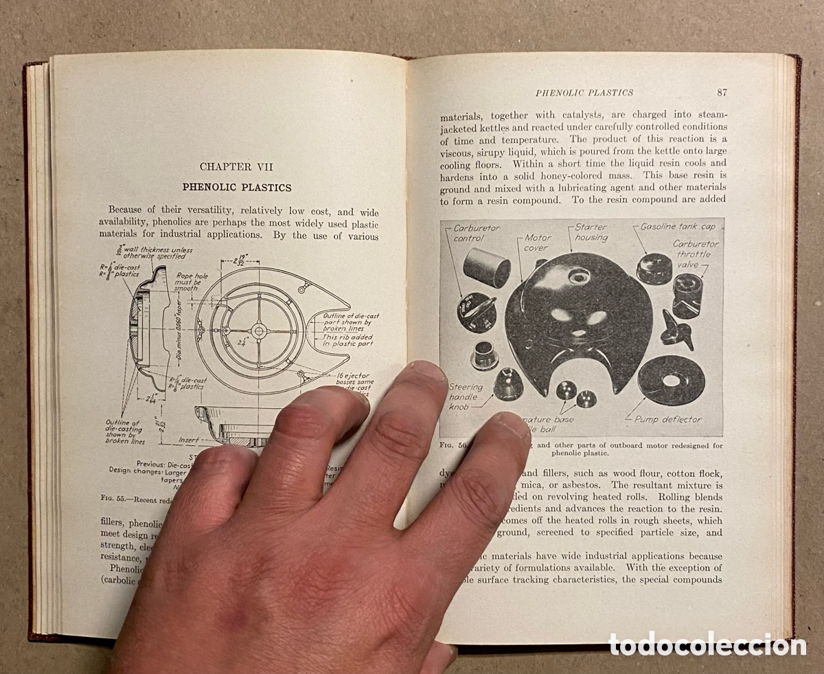 Libros de segunda mano: PLASTICS FOR INDUSTRIAL USE. JOHN SASSO. MCGRAWHILL 1942. - Foto 7