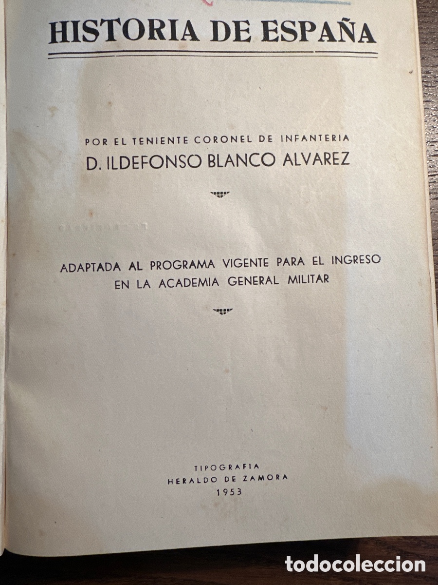 Libros de segunda mano: HISTORIA DE ESPA&Ntilde;A de Idelfonso Blanco &Aacute;lvarez - Foto 2