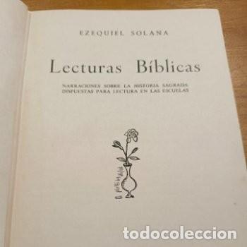 Libros de segunda mano: Antiguo libro Lecturas B&iacute;blicas de Ezequiel Solana - Foto 4