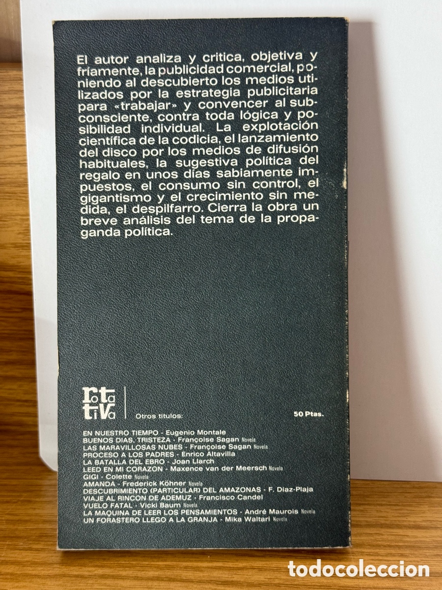 Libros de segunda mano: Libro: Proceso a la Publicidad - Foto 2