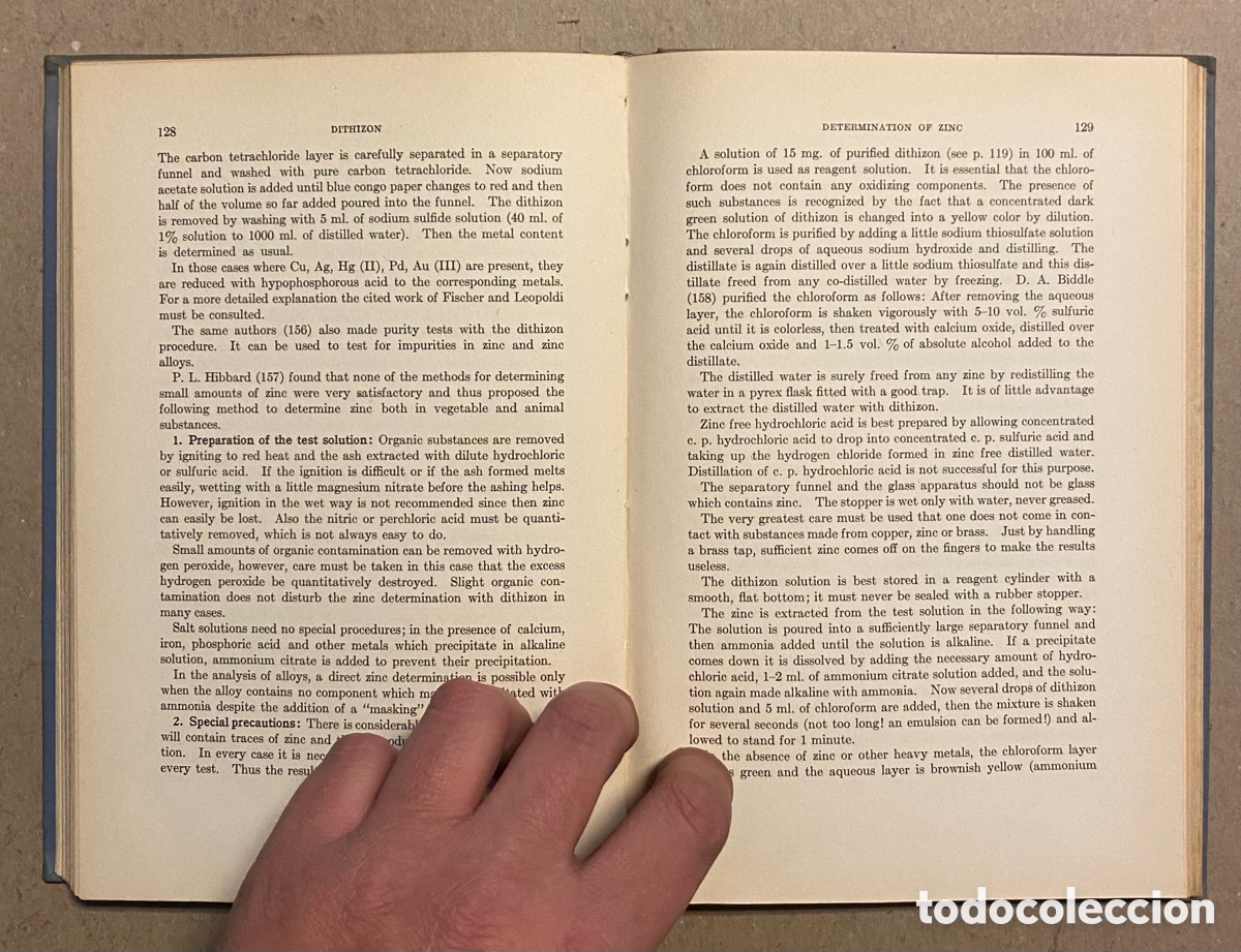 Libros de segunda mano: ORGANIC REAGENTS USED IN QUANTITATIVE INORGANIC ANALYSIS. WILLHELM PRODINGER. - Foto 5