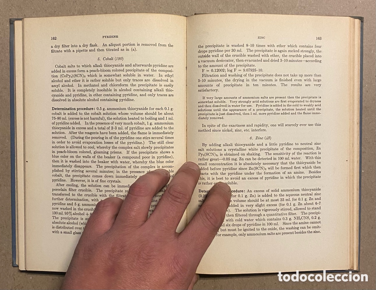Libros de segunda mano: ORGANIC REAGENTS USED IN QUANTITATIVE INORGANIC ANALYSIS. WILLHELM PRODINGER. - Foto 6