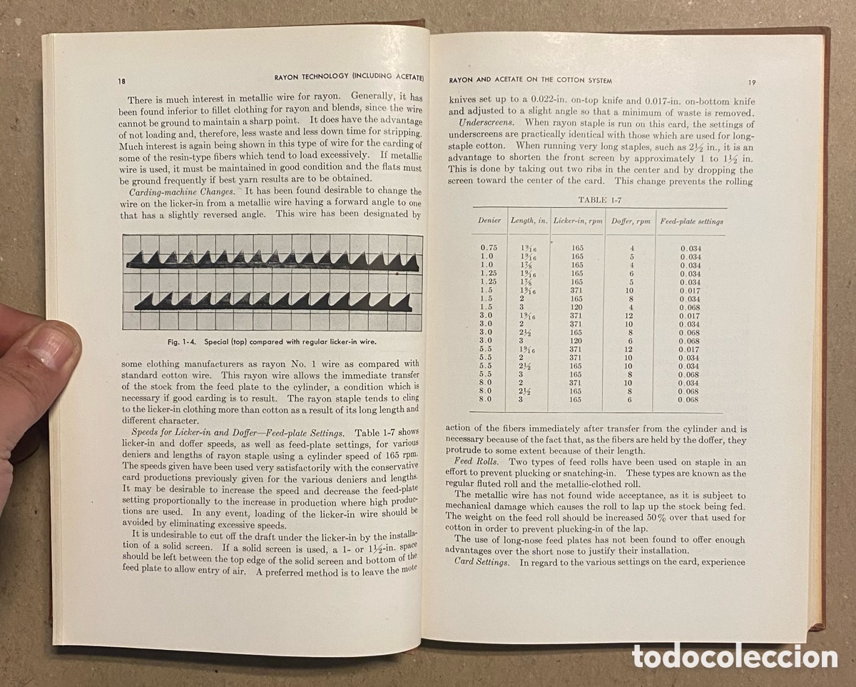 Libros de segunda mano: RAYON TECHNOLOGY (INCLUDING ACETATE). HANDBOOK FOR TEXTILE MILLS. MCGRAWHILL 1953. - Foto 3