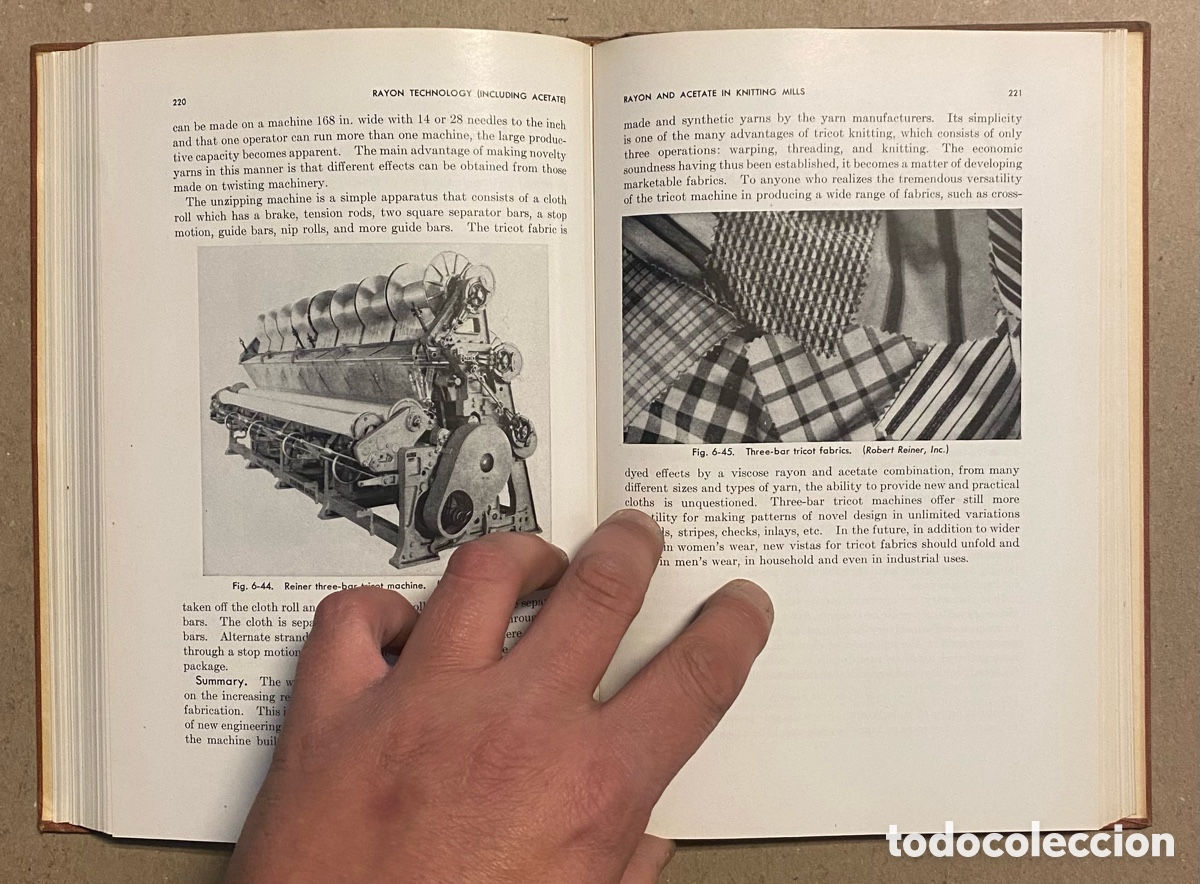 Libros de segunda mano: RAYON TECHNOLOGY (INCLUDING ACETATE). HANDBOOK FOR TEXTILE MILLS. MCGRAWHILL 1953. - Foto 7