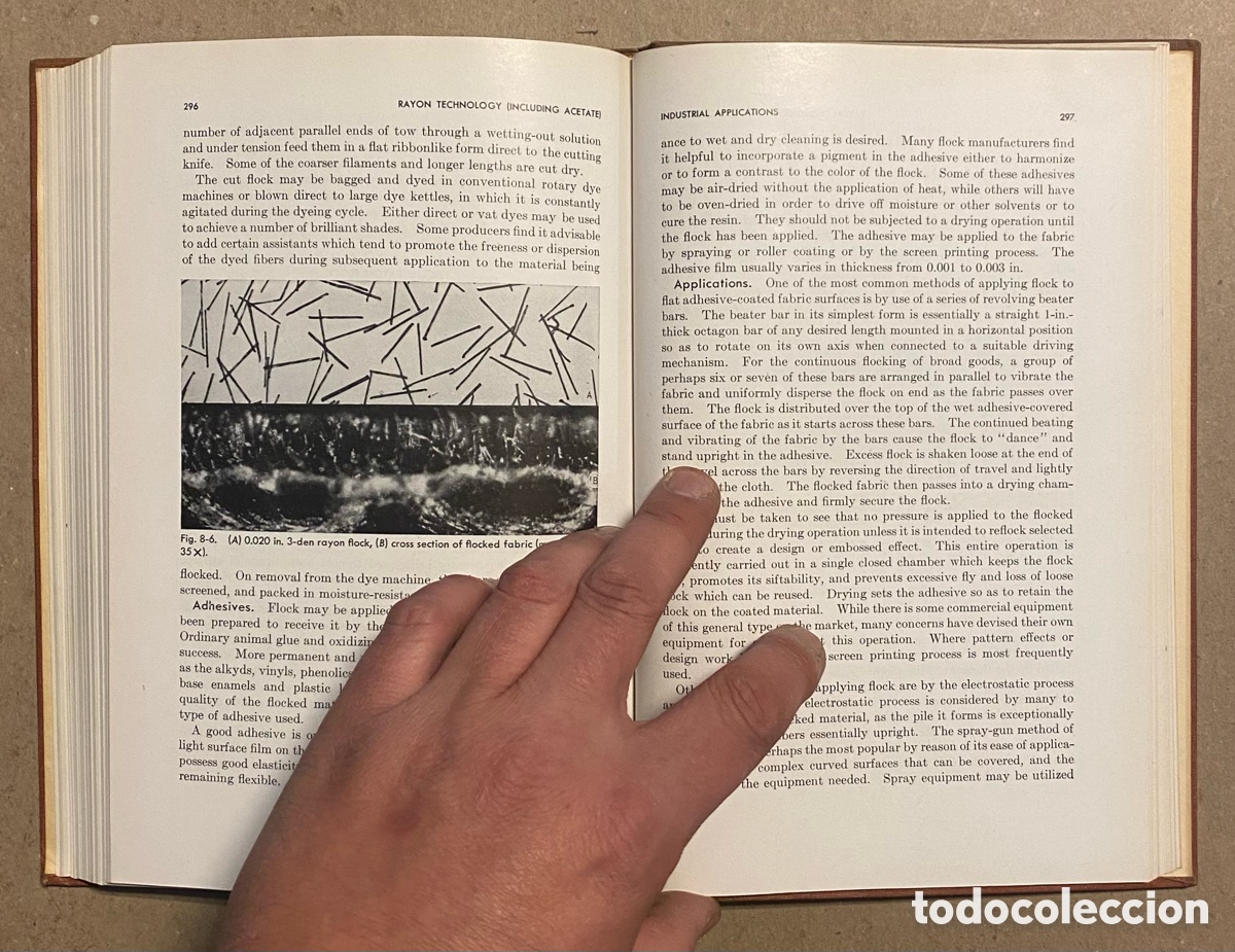 Libros de segunda mano: RAYON TECHNOLOGY (INCLUDING ACETATE). HANDBOOK FOR TEXTILE MILLS. MCGRAWHILL 1953. - Foto 8