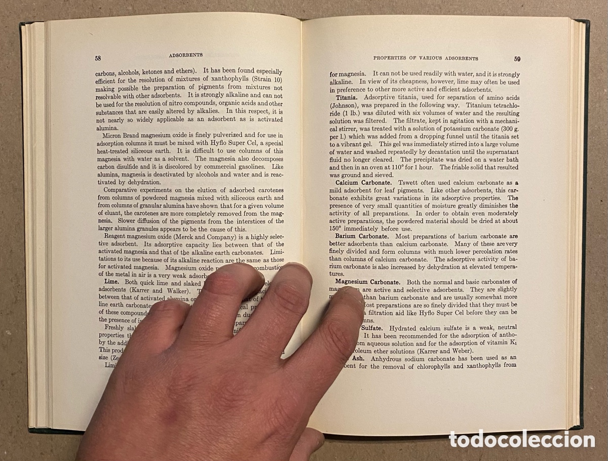 Libros de segunda mano: CHROMATOGRAPHIC ADSORPTION ANALYSIS. HAROLD H. STRAIN. INTERSCIENCE PUBLISHERS 1945. - Foto 4