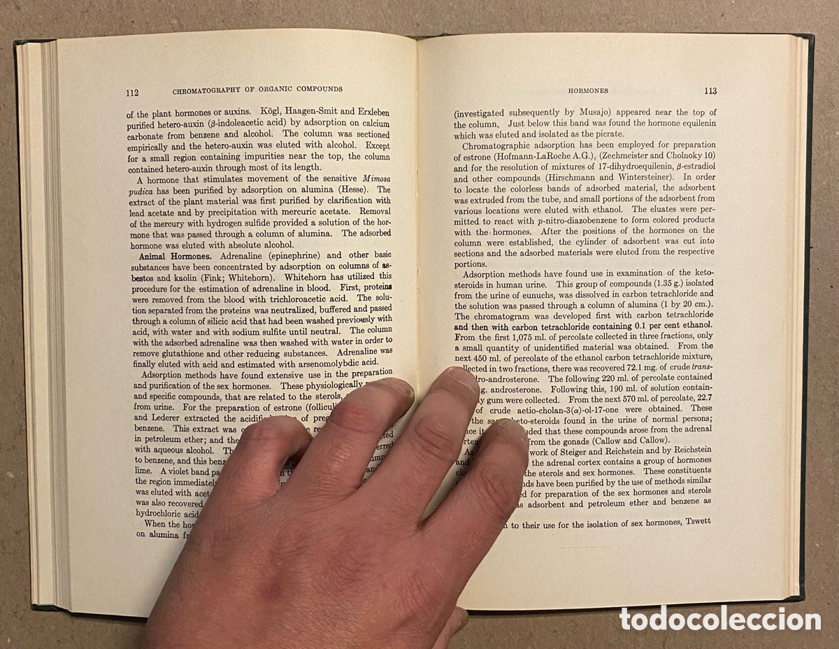 Libros de segunda mano: CHROMATOGRAPHIC ADSORPTION ANALYSIS. HAROLD H. STRAIN. INTERSCIENCE PUBLISHERS 1945. - Foto 5
