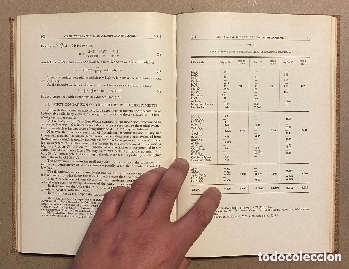 Libros de segunda mano: COLLOID SCIENCE. EDITED BY H.R. KRUYT. ELSEVIER PUBLISHING. 2 TOMOS. - Foto 9