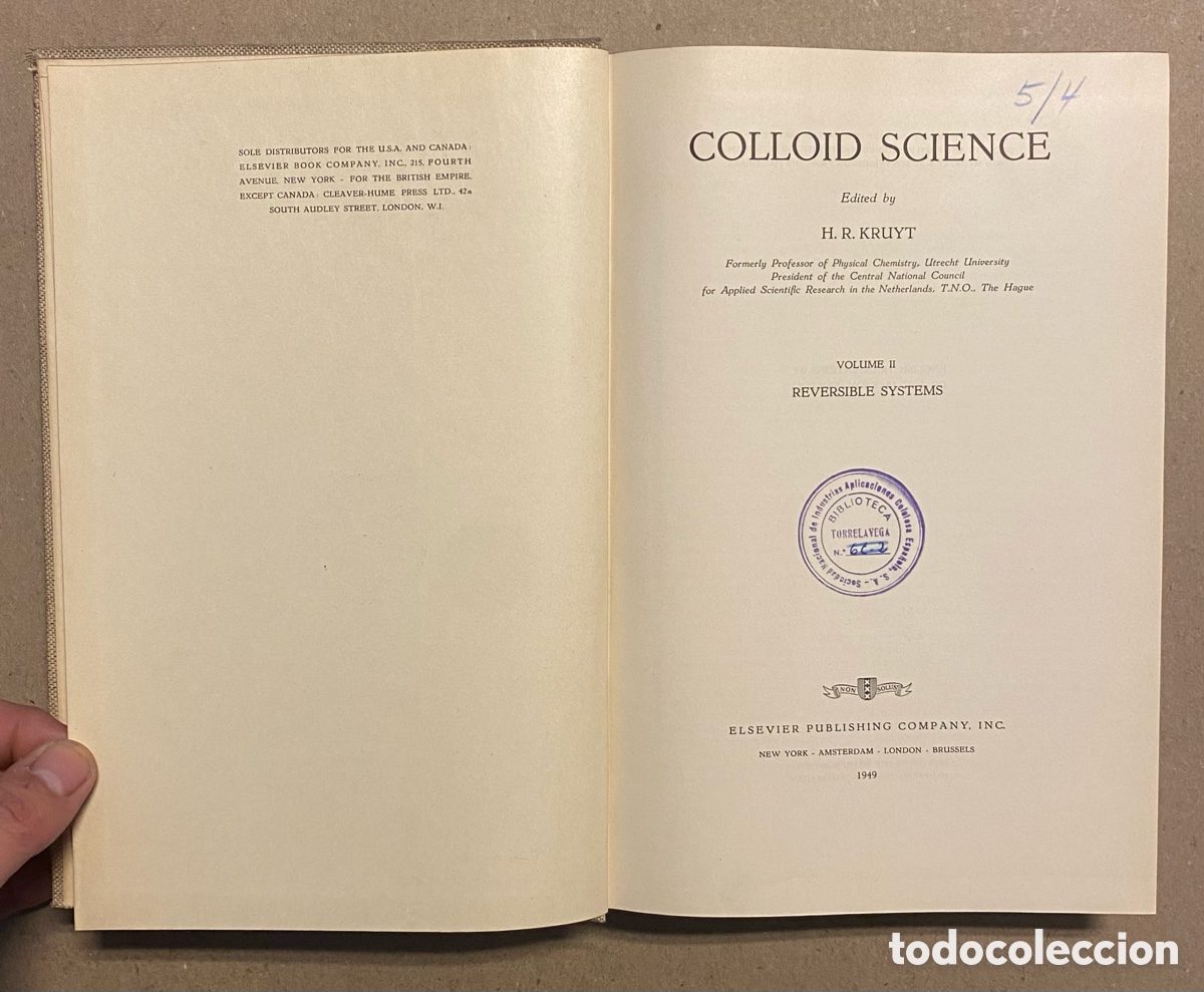 Libros de segunda mano: COLLOID SCIENCE. EDITED BY H.R. KRUYT. ELSEVIER PUBLISHING. 2 TOMOS. - Foto 12