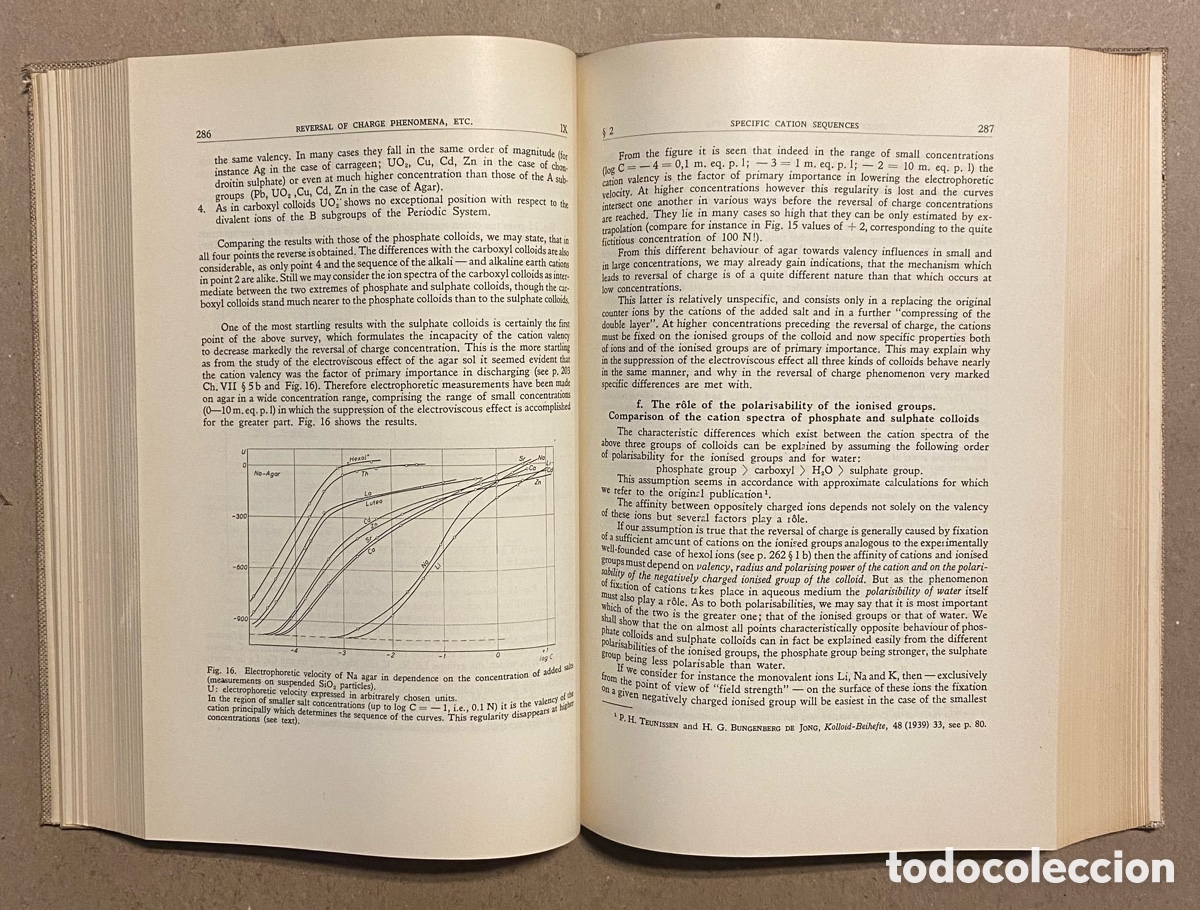 Libros de segunda mano: COLLOID SCIENCE. EDITED BY H.R. KRUYT. ELSEVIER PUBLISHING. 2 TOMOS. - Foto 15