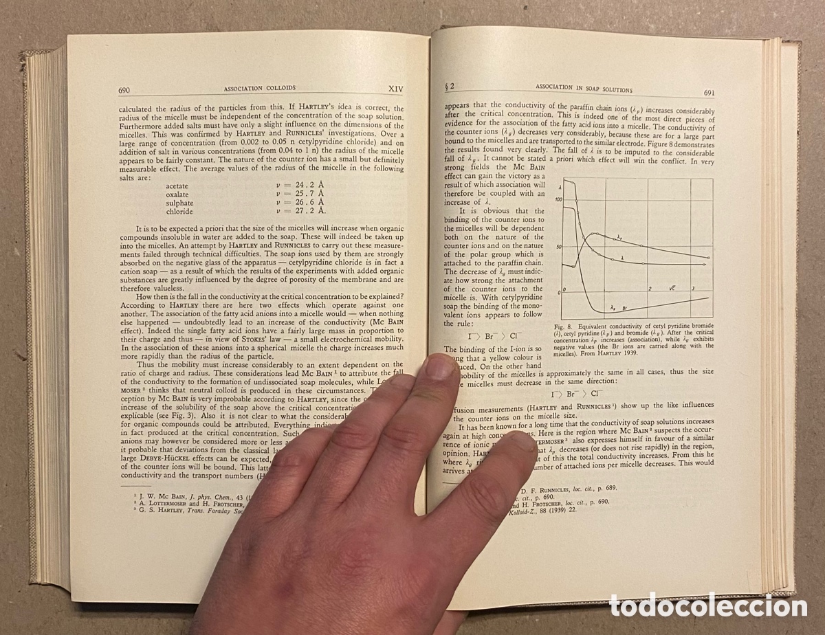 Libros de segunda mano: COLLOID SCIENCE. EDITED BY H.R. KRUYT. ELSEVIER PUBLISHING. 2 TOMOS. - Foto 18