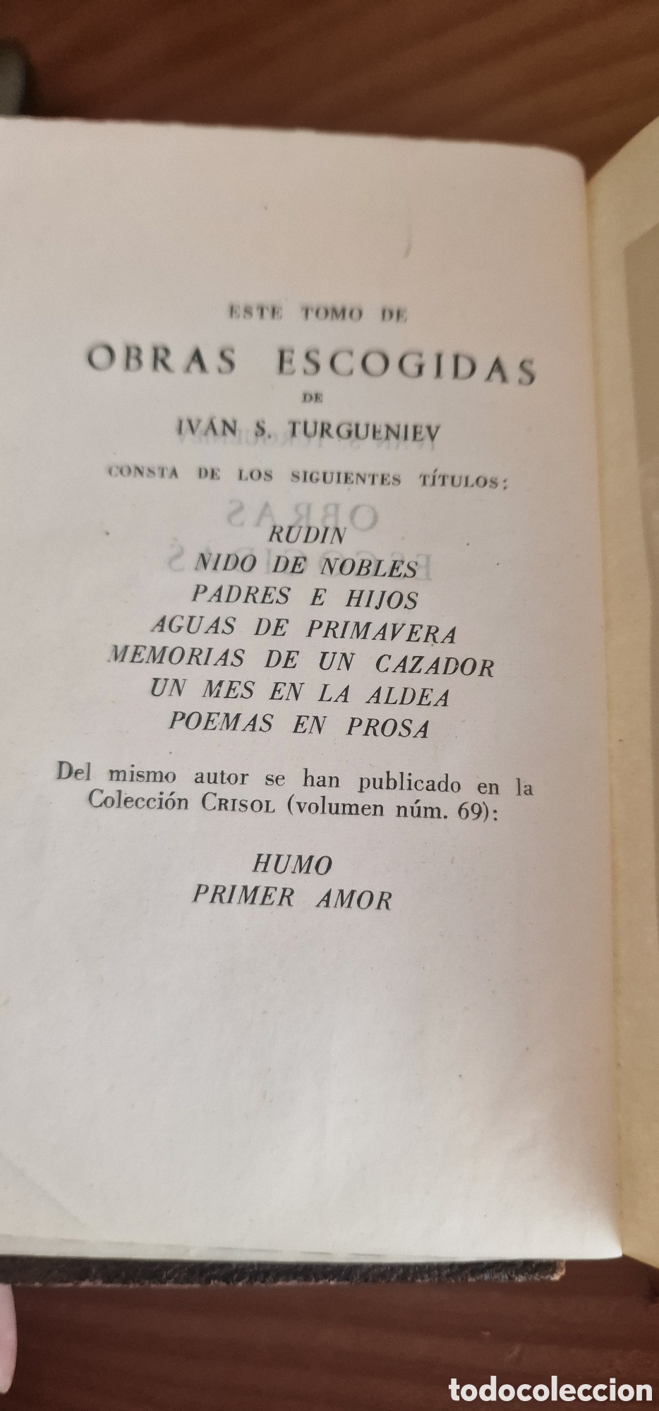 Libros de segunda mano: Obras escogidas - Iv&aacute;n S. Turguesniev - Foto 5