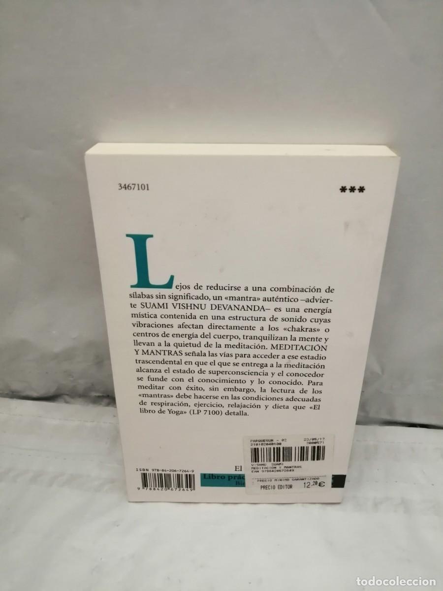 Libros de segunda mano: Meditaci&oacute;n y Mantras (Octava reimpresi&oacute;n 2017) - Foto 2