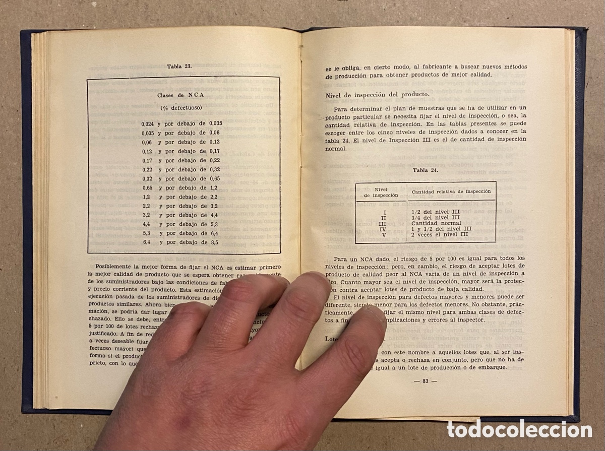 Libros de segunda mano: CONTROL ESTAD&Iacute;STICO DE CALIDADES. CARLOS PAZ SHAW. - Foto 6