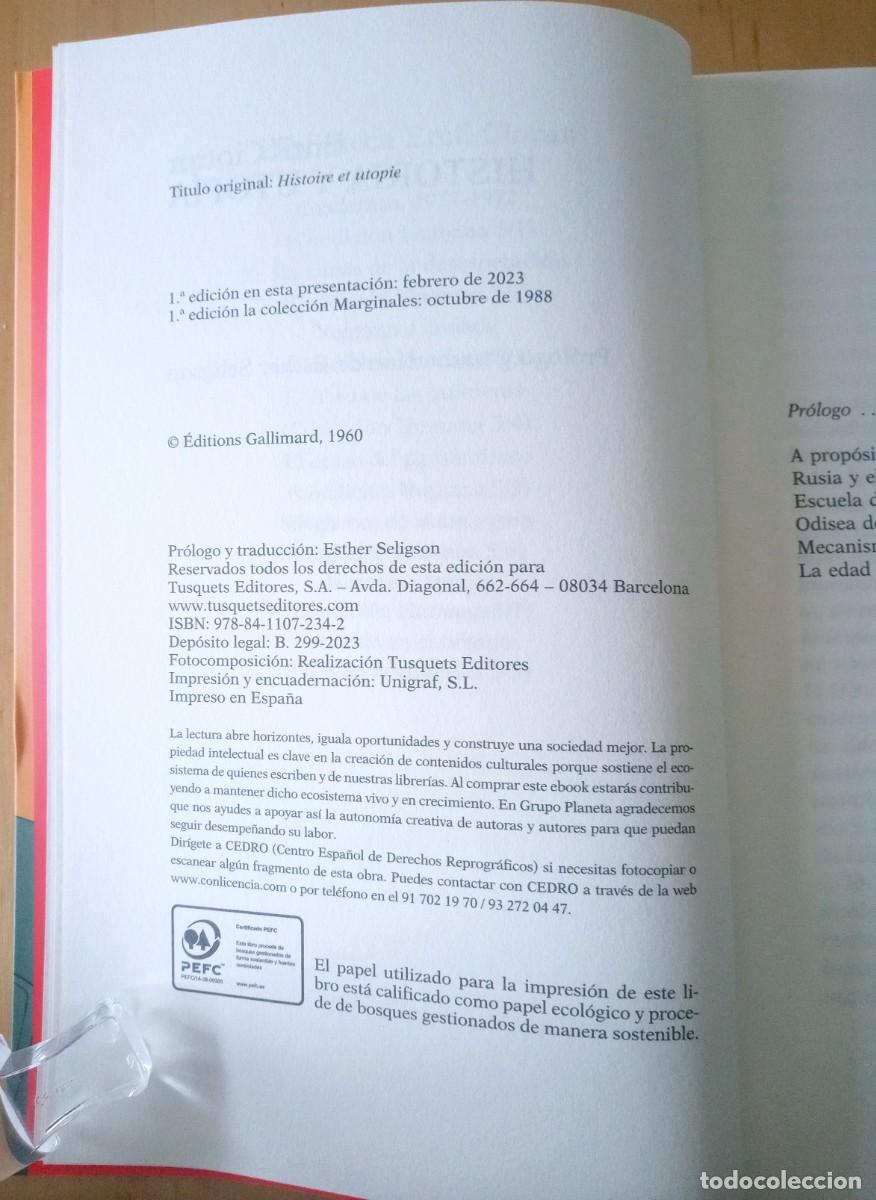 Libros de segunda mano: EMIL CIORAN HISTORIA Y UTOPIA - Foto 5