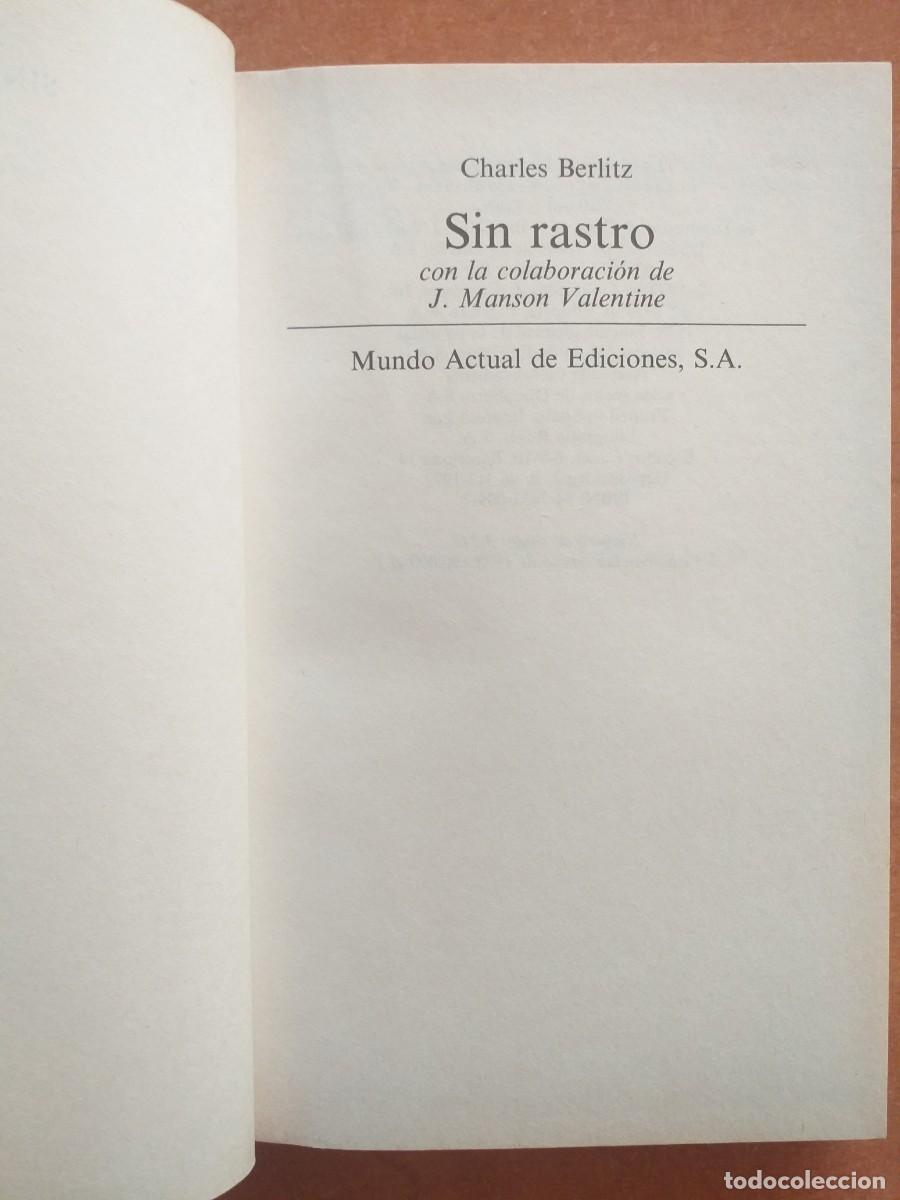 Libros de segunda mano: 1978 - SIN RASTRO - CHARLES BERLITZ / TEMA - EL TRIANGULO DE LAS BERMUDAS - Foto 2