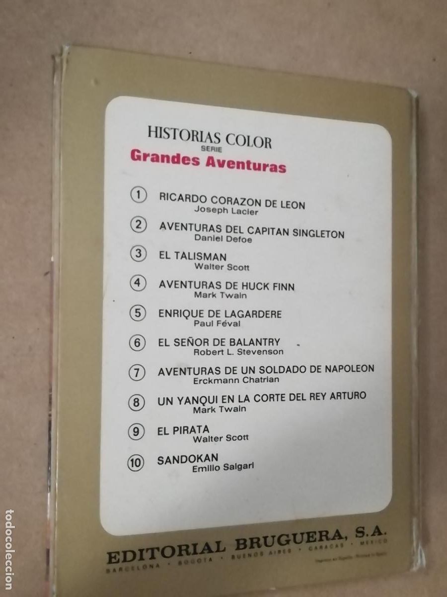 Libros de segunda mano: SANDOKAN - 1&ordf; EDIC. EN HISTORIAS COLOR 1975 - Foto 4