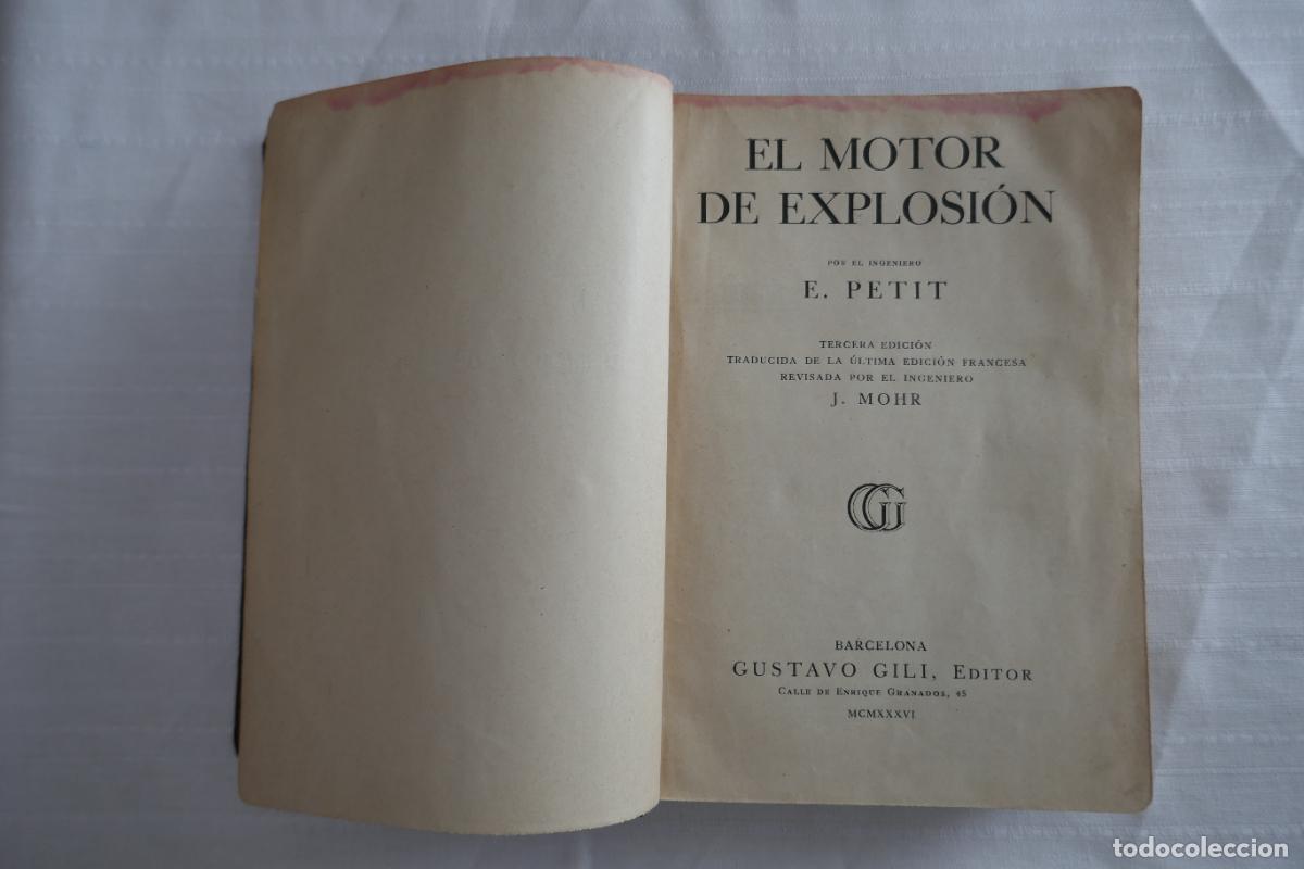 Libros de segunda mano: El motor de explosi&oacute;n - Petit, E. - Foto 5
