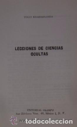 Libros de segunda mano: LECCIONES DE CIENCIAS OCULTAS - PRIMERA EDICION 1977 - Foto 2