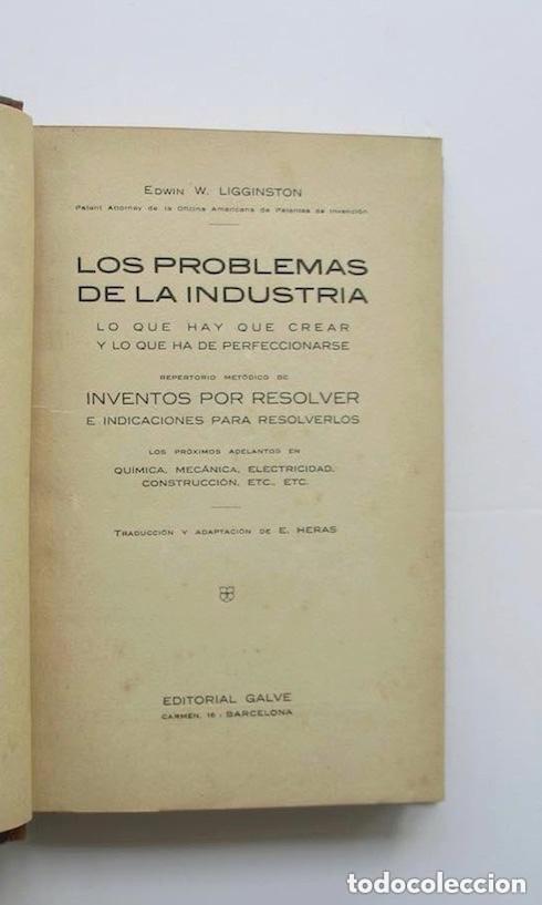Libros de segunda mano: LOS PROBLEMAS DE LA INDUSTRIA - E.W. LIGGINSTON - Foto 2