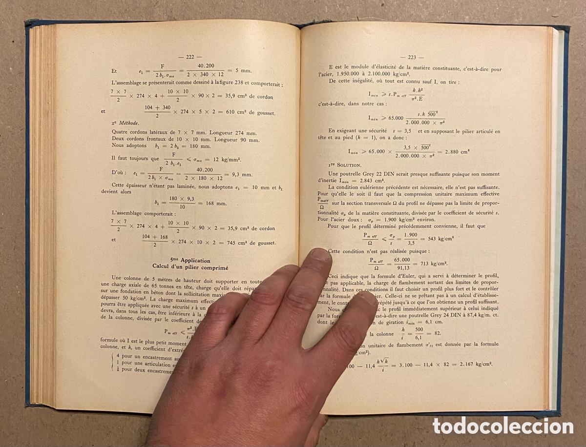 Libros de segunda mano: LE CALCUL DES CONSTRUCTIONS SOUD&Eacute;ES. VANDEPERRE Y JOUKOFF. EDITADO EN 1939. - Foto 8