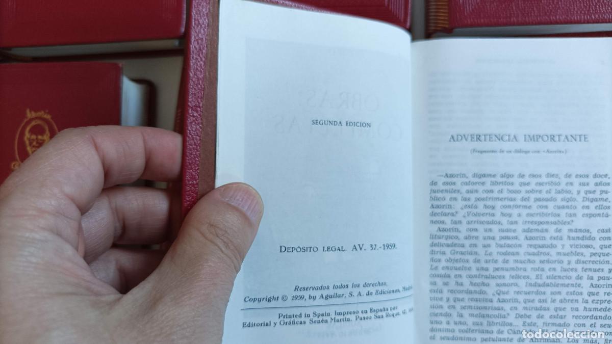 Libros de segunda mano: Joya n062 a 070, Obras Completas, Azor&iacute;n, Aguilar - Foto 6