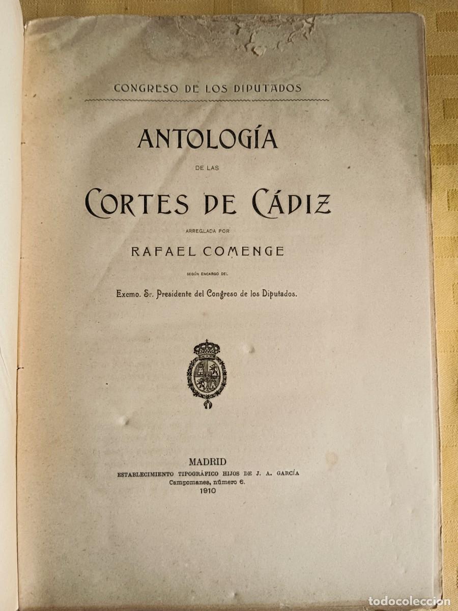 Libros de segunda mano: ANTOLOGIA DE LAS CORTES DE CADIZ - TOMO II - Rafael Comenge - Foto 2