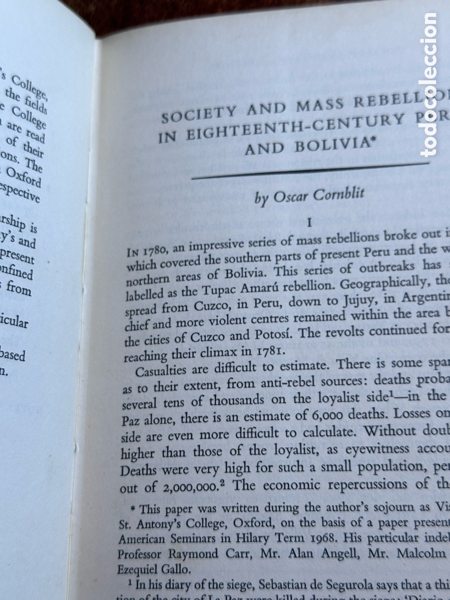 Libros de segunda mano: Latin American Affairs edited by Raymond Carr - Foto 7