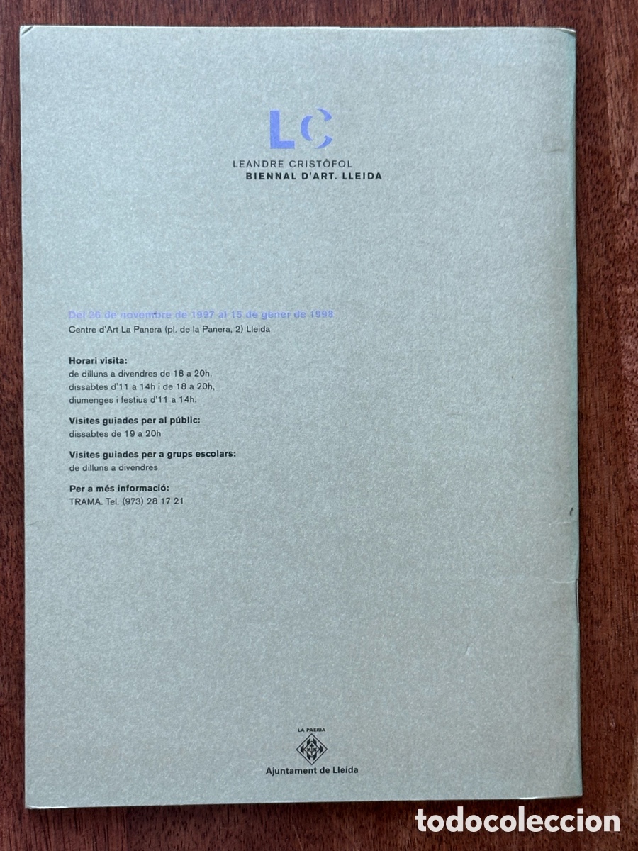 Libros de segunda mano: Biennal d&rsquo;art Lleida Leandre Crist&ograve;fol - Foto 2
