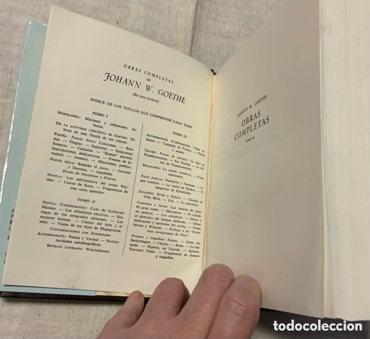 Libros de segunda mano: Obras completas J. Goethe. Tomo III - Foto 4