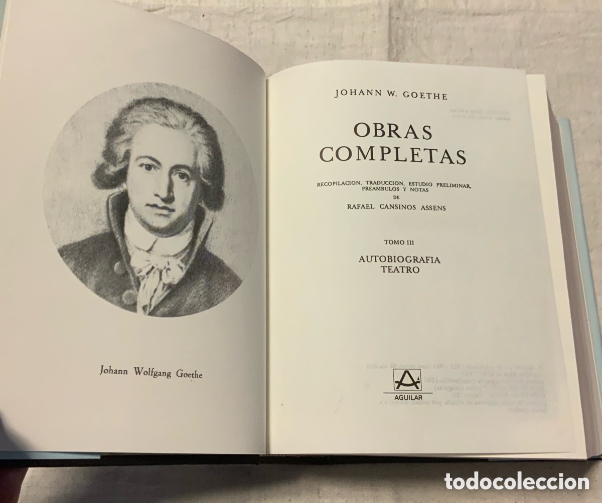 Libros de segunda mano: Obras completas J. Goethe. Tomo III - Foto 5