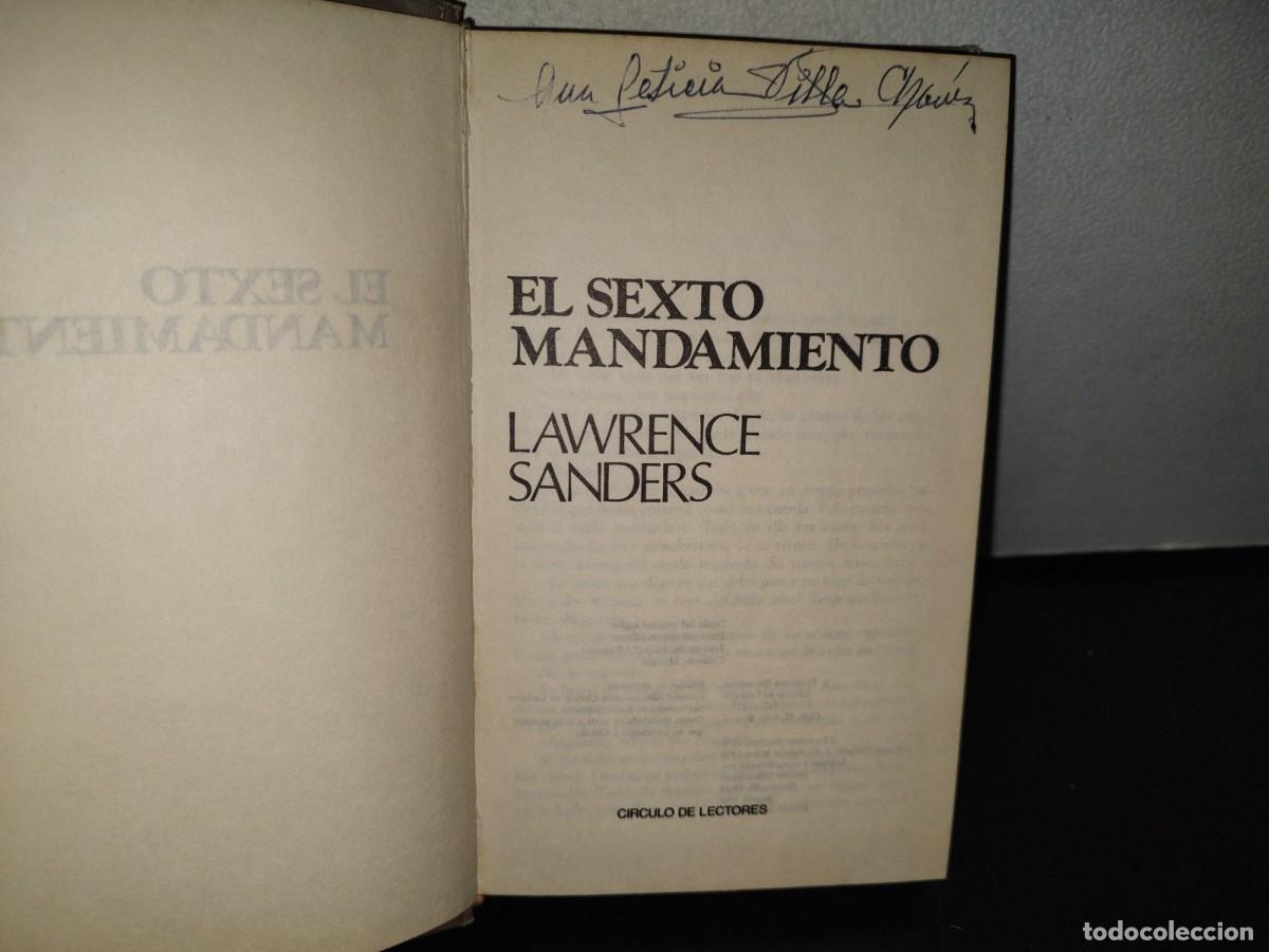 Libros de segunda mano: 100- EL SEXTO MANDAMIENTO - LAWRENCE SANDERS - Foto 3