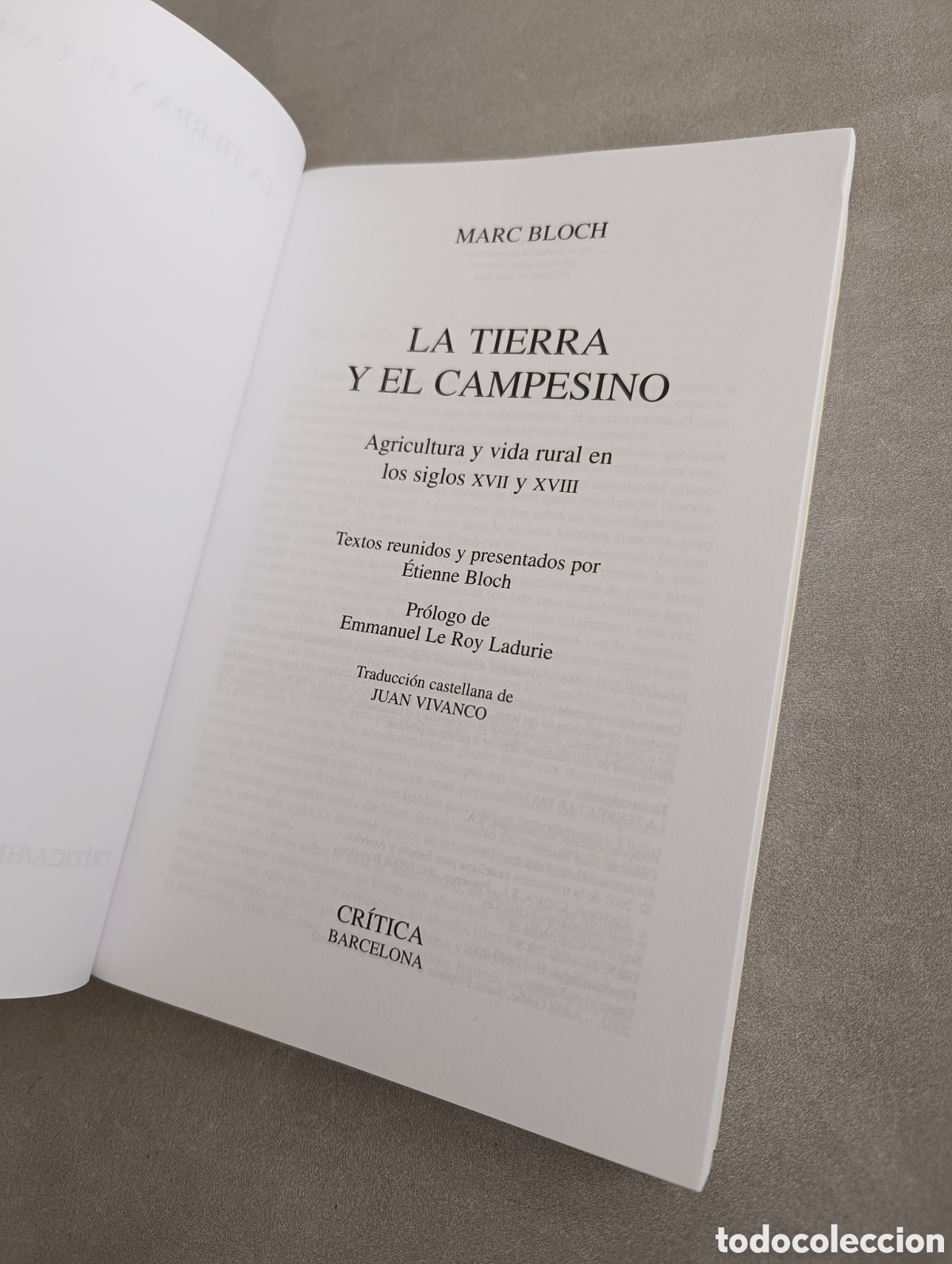 Libros de segunda mano: La tierra y el campesino. Marc Bloch. - Foto 4