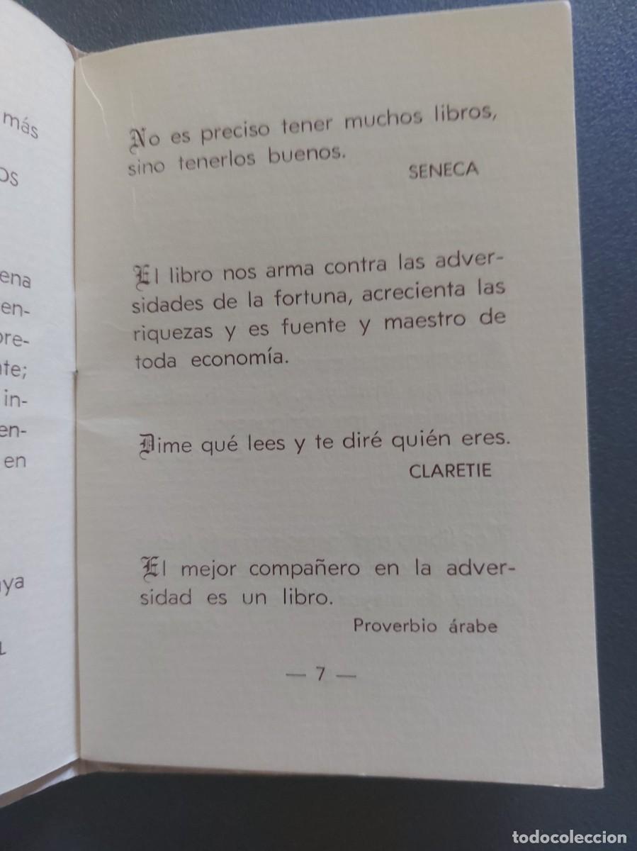Libros de segunda mano: Feria del libro - Valencia - 1966 - elogio al libro - Foto 2