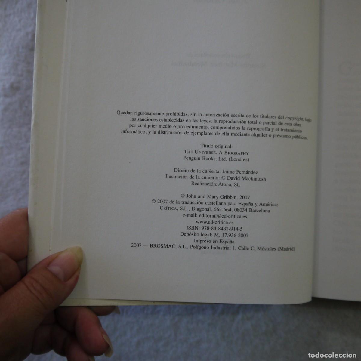 Libros de segunda mano: BIOGRAF&Iacute;A DEL UNIVERSO - JOHN GRIBBIN - CR&Iacute;TICA - 2007 - Foto 5