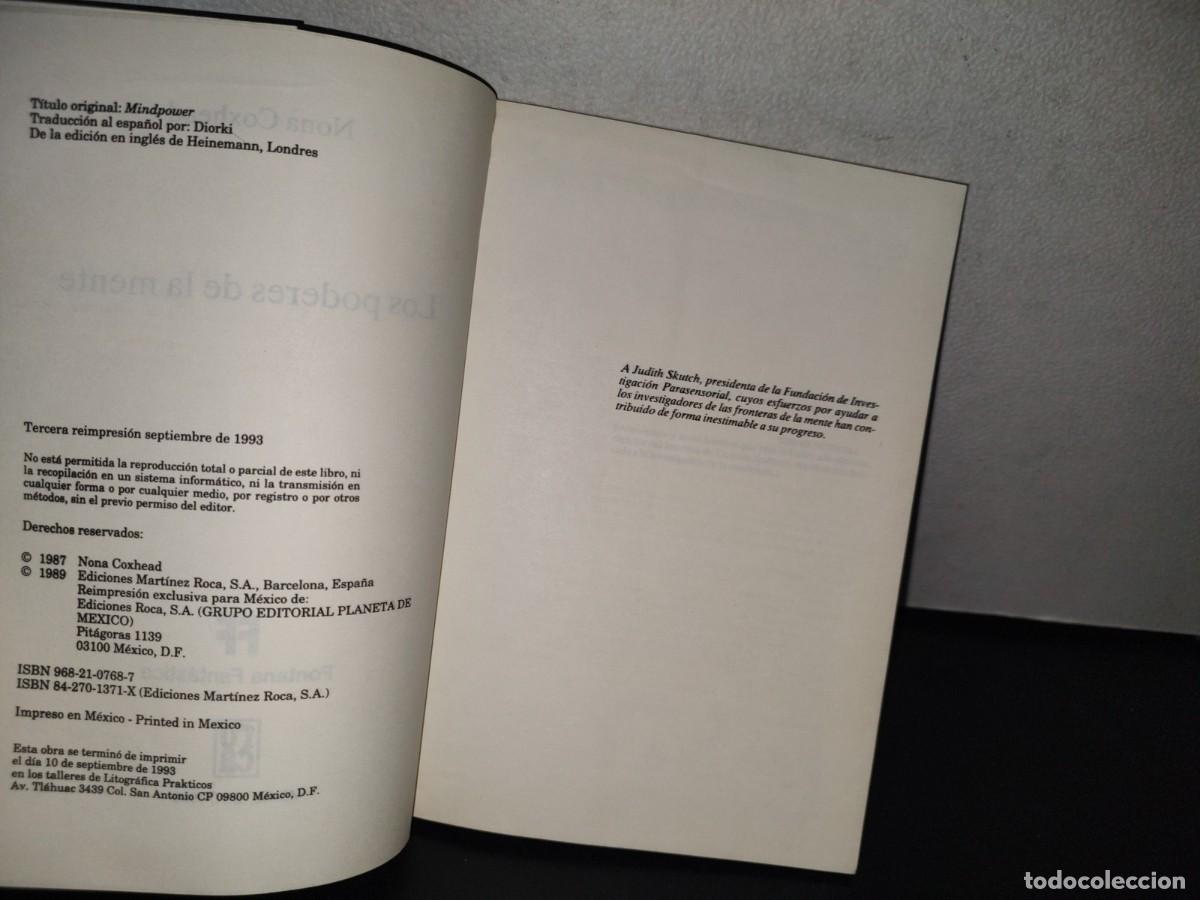 Libros de segunda mano: 100- LOS PODERES DE LA MENTE - NONA COXHEAD - 1993 - Foto 5