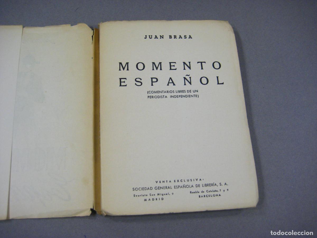 Libros de segunda mano: MOMENTO ESPA&Ntilde;OL. JUAN BRASA. 1950 - Foto 2