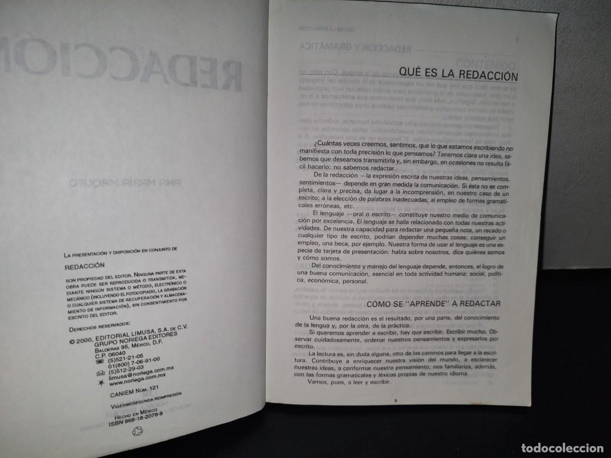Libros de segunda mano: 100- REDACCI&Oacute;N - ANA MAR&Iacute;A MAQUEO - 2000 - Foto 5
