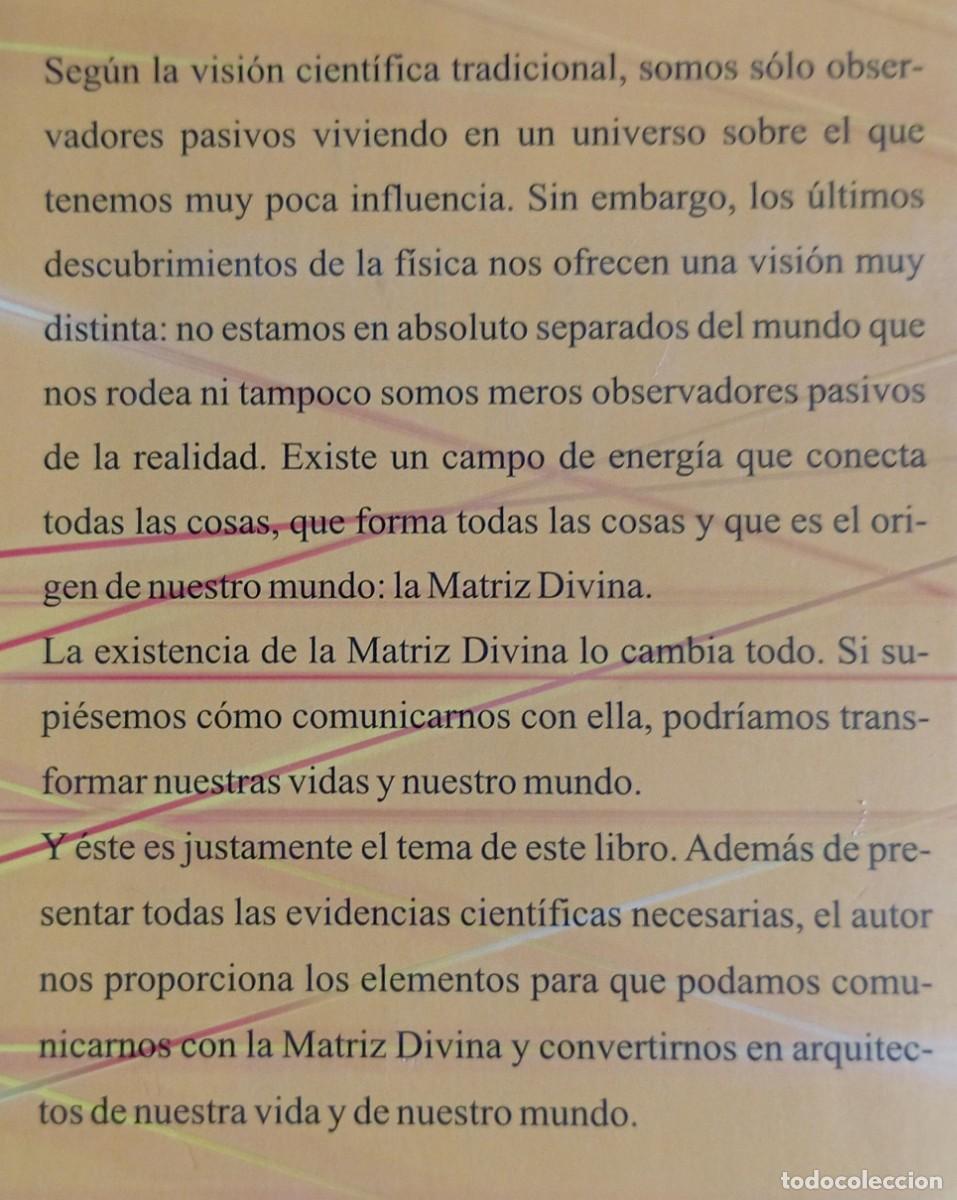 Libros de segunda mano: LA MATRIZ DIVINA - GREGG BRADEN - SIRIO - Foto 2